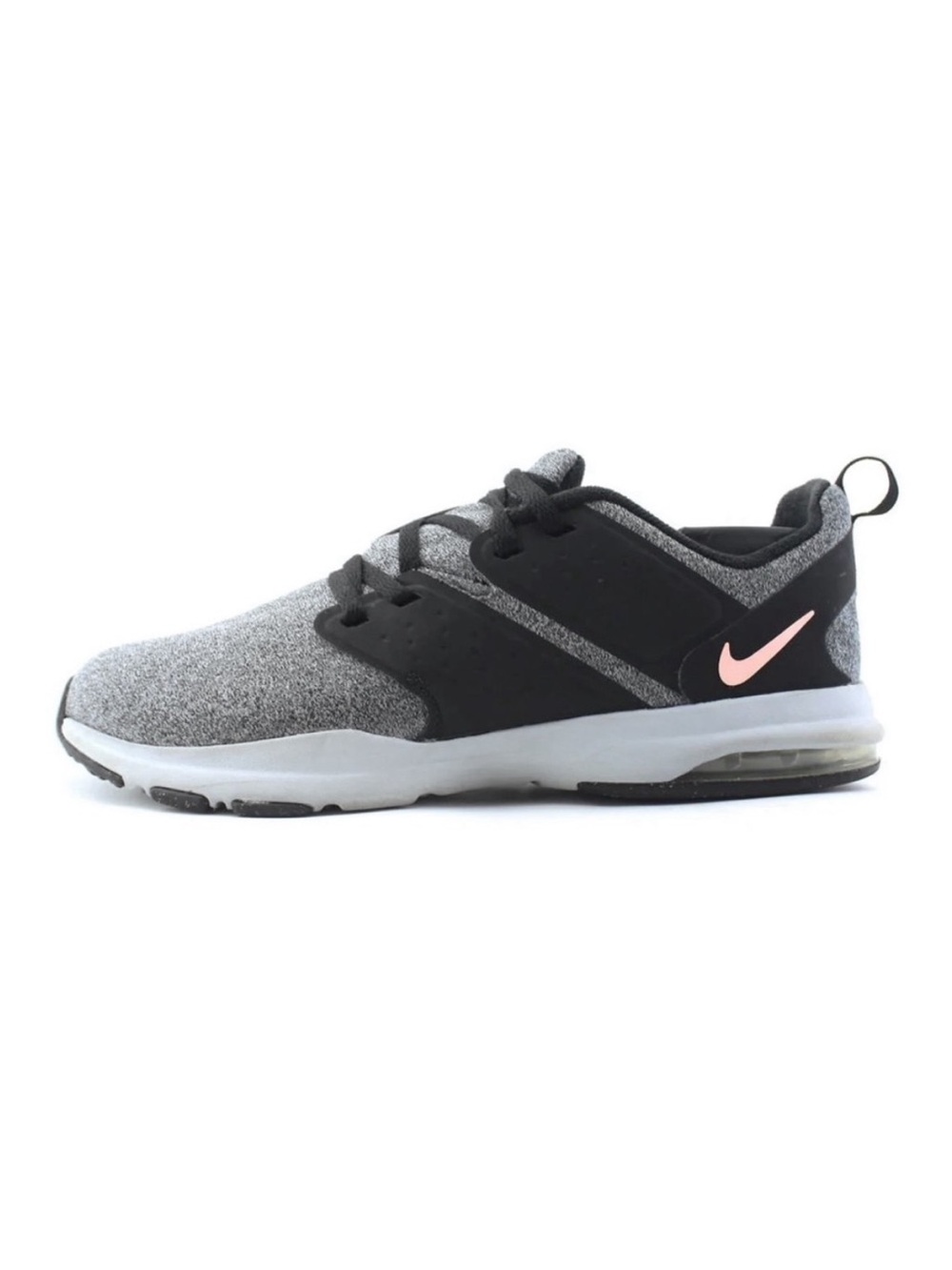 Nike Air Bella TR Blach and Gray Women's Sneakers Running Shoes with Pink Swoosh